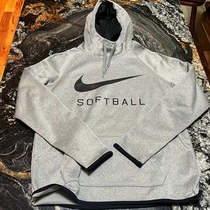 Nike, grey, softball sweatshirt